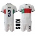 Billige Portugal Pepe #3 Børnetøj Udebanetrøje til baby VM 2022 Kortærmet (+ korte bukser)